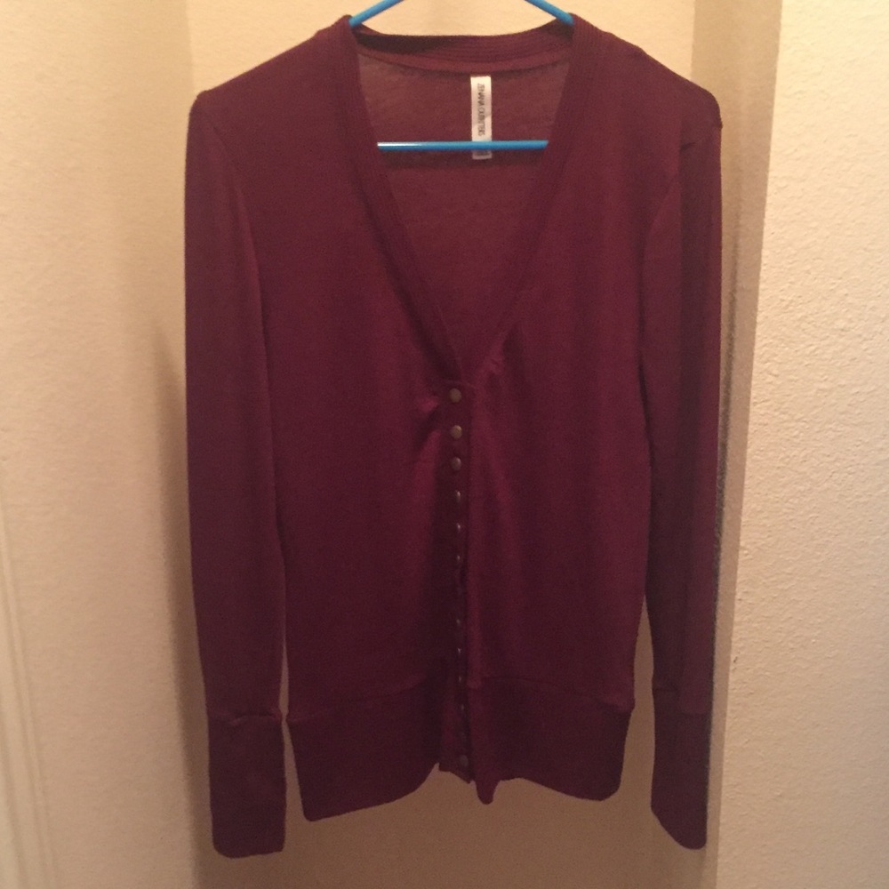 Button down sweater